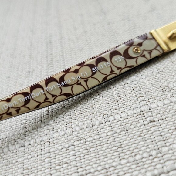 Coach Eyeglasses Frame Dark Tort/Dark Tort Sand Sig C HC6061 EMMA Glasses - Picture 9 of 11